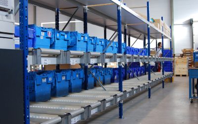 Le rayonnage un secteur DYNAMIQUE 2 Bacs à bec plastique – arrivage important chez SMAI Poitiers