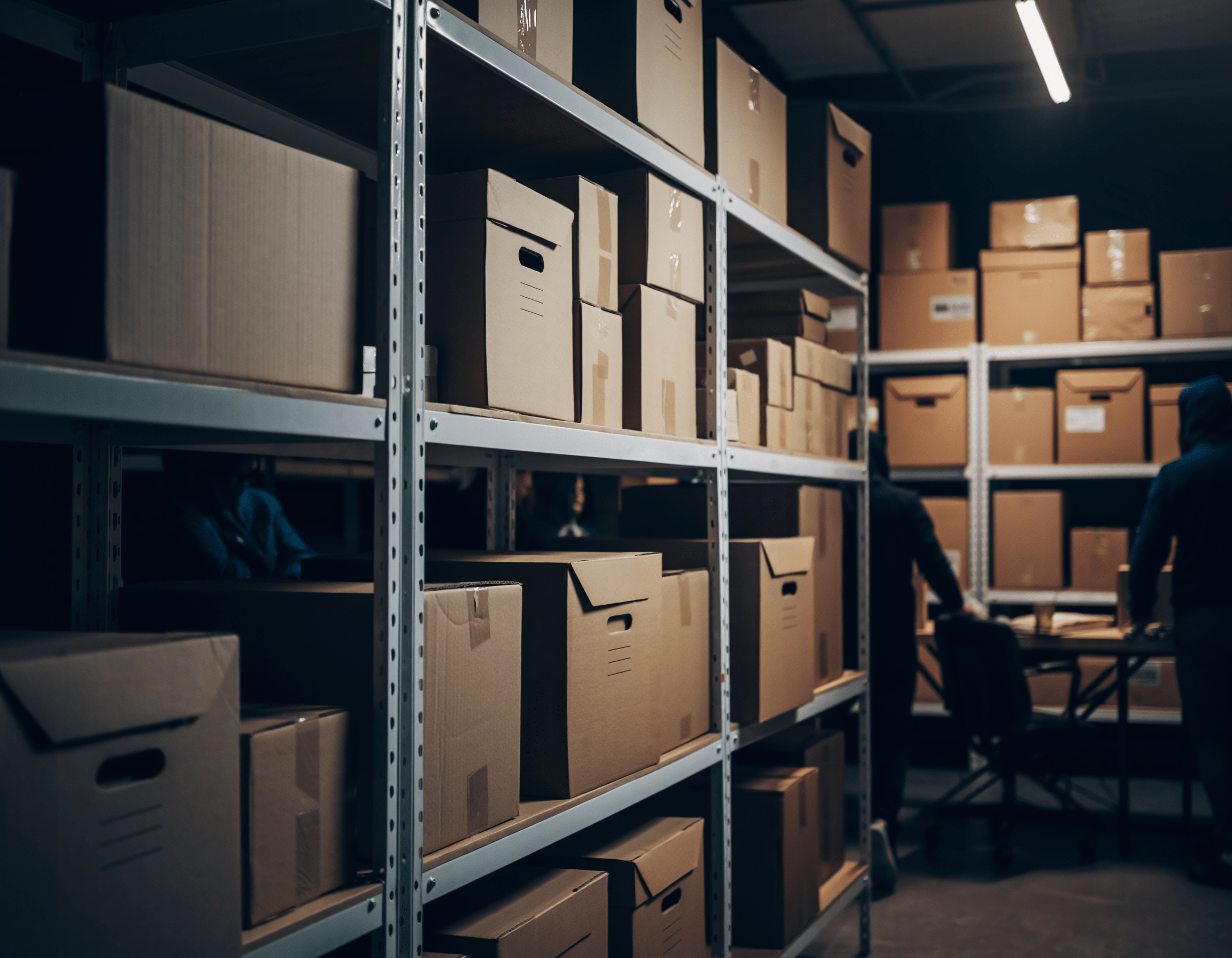 vols en entreprise dans un dépôt de marchandise avec du rayonnage cf investigations