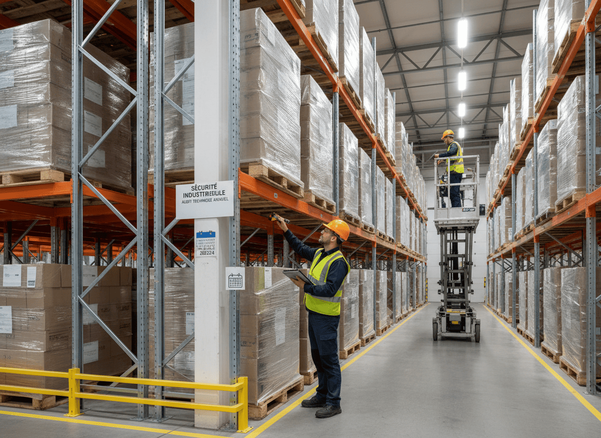 contrôles rayonnages industriels
